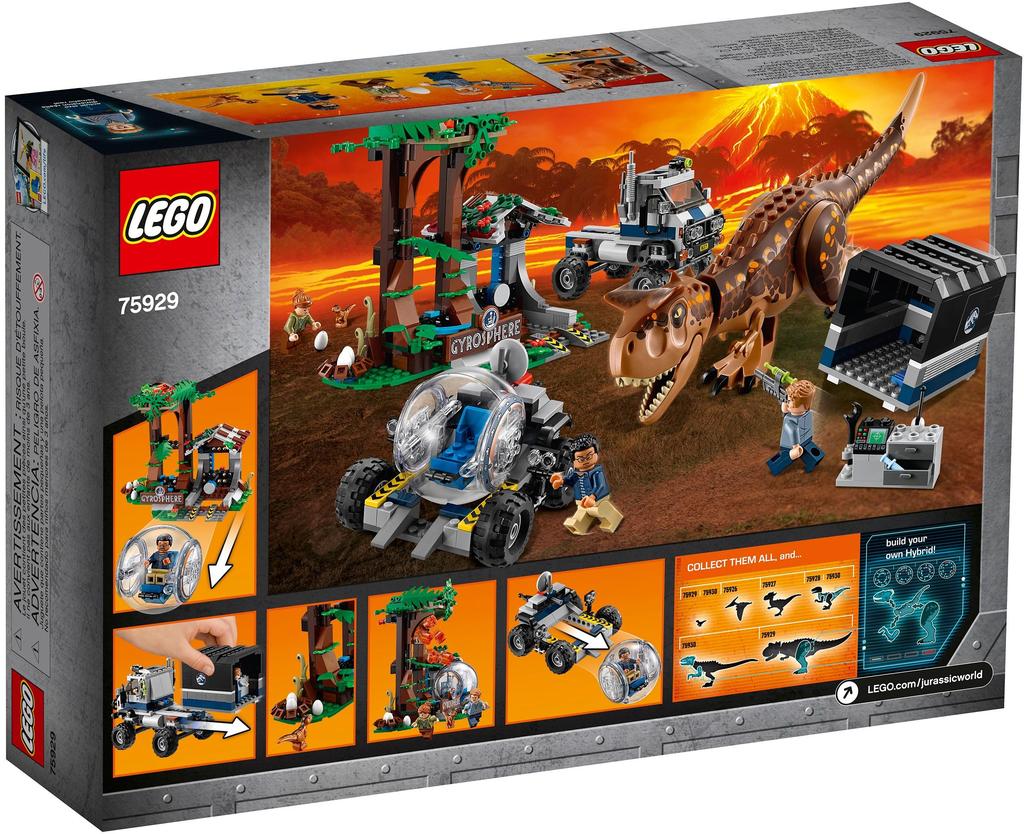 LEGO Jurassic World 75929 Trốn thoát Khủng long Carnotaurus LEGO