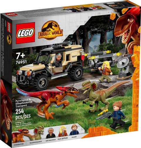 LEGO Jurassic World 76951 Vận chuyển Khủng long Pyroraptor & Dilophosaurus
