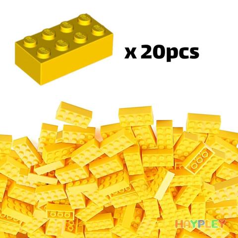 20 viên gạch LEGO 3001 Brick 2x4 Vàng P30012420